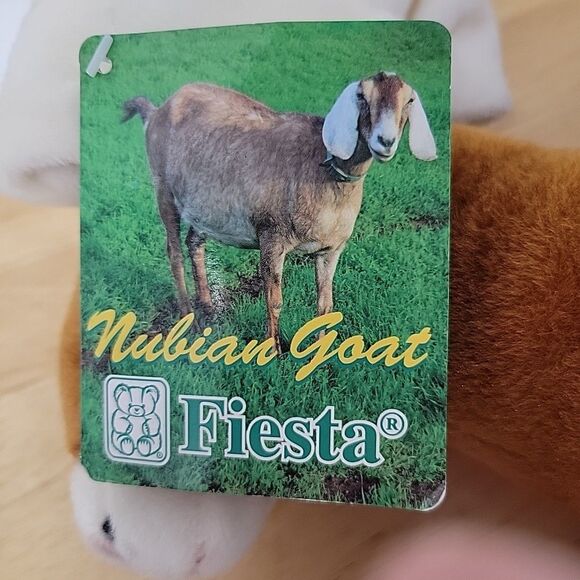 Fiesta Nubian Goat 12 Inch Plush Stuffed Animal Toy 2015 - Picture 7 of 10